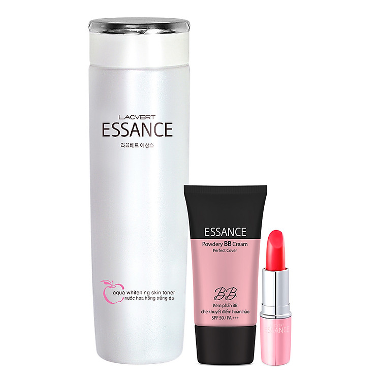 Bộ Essance Son Môi Blooming Kiss (3.5g) + BB Cream (30ml) + Nước Hoa Hồng (120ml) - FP50801736