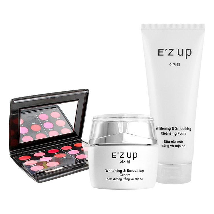 Bộ E'zup Kem Dưỡng (60g) + Sữa Rửa Mặt Whitening (80g) + Vỉ Son Essance 14 Màu - FP50700310