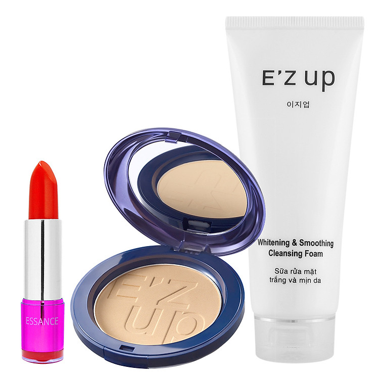 Combo Phấn Nền E'zup 3D (12g) + Son Essance Magic Neon (4g) - Màu Cam Cá Tính + Sữa Rửa Mặt E'zup (80g) - FP50700311