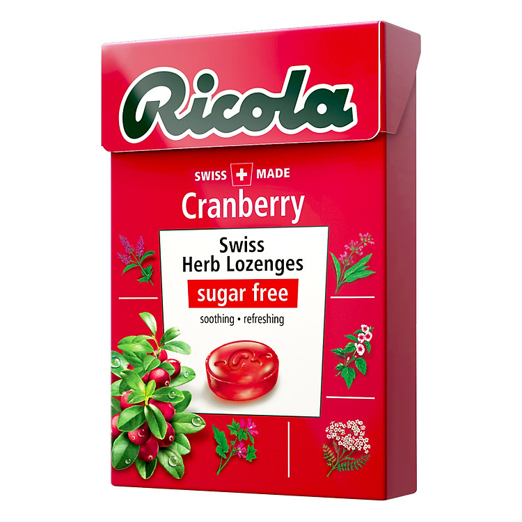 Kẹo Thảo Mộc Trái Cây Cranberry Ricola F122678 (40g)