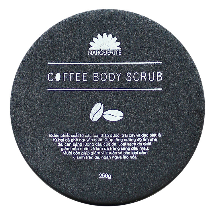 Muối Cafe Tắm Trắng Hỗ Trợ Trị Thâm Toàn Thân Nar-TTCF (250g)