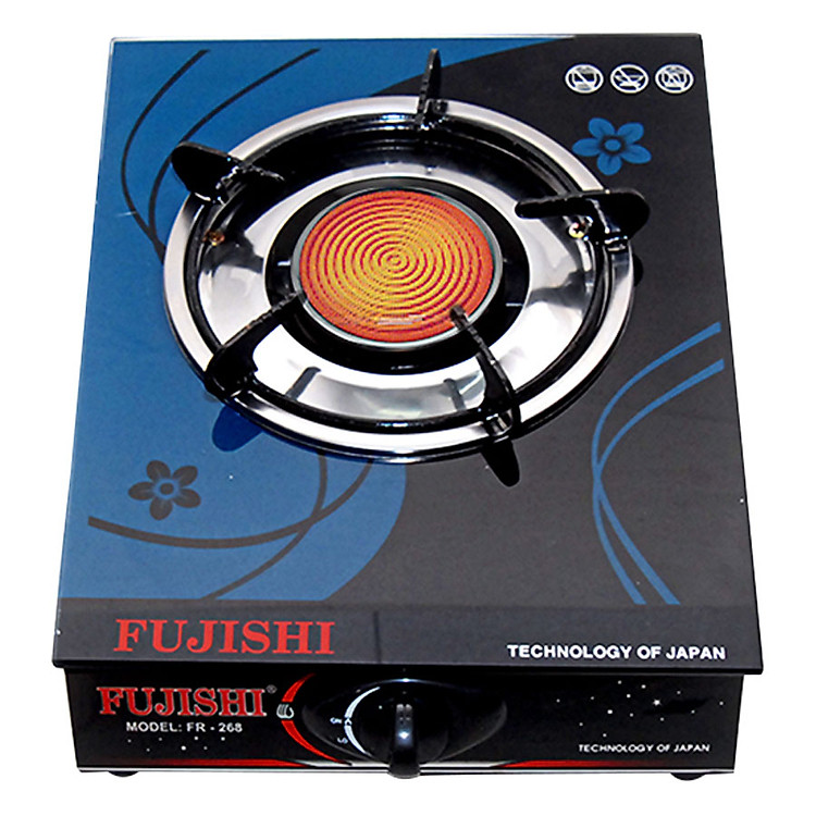 Bếp Gas Đơn Hồng Ngoại Fujishi FR-268-IHN - Kính Xanh - Hàng Chính Hãng