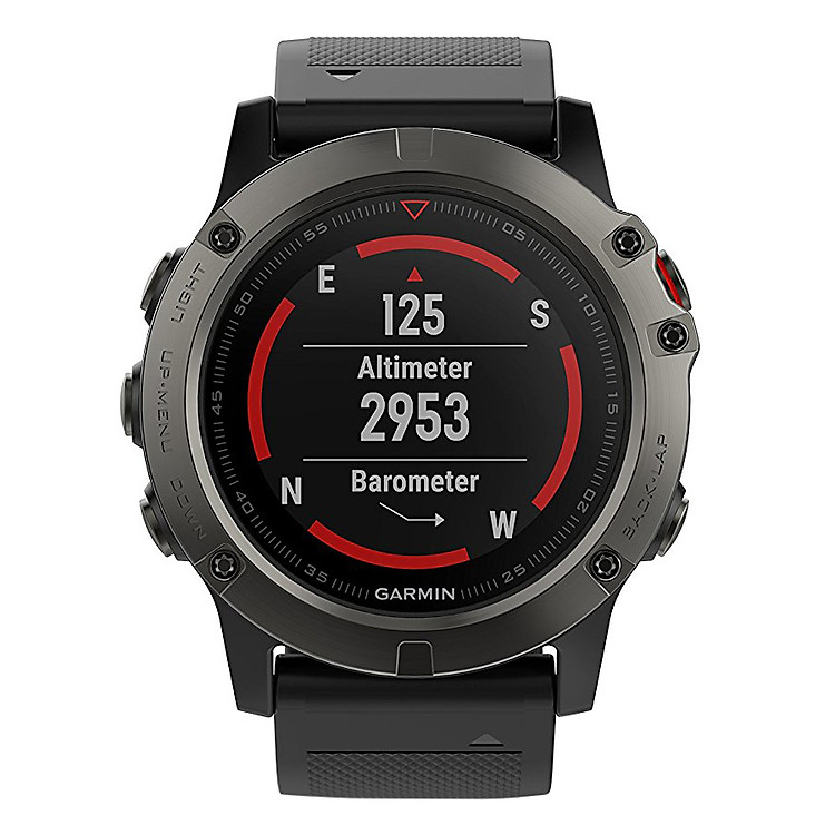 Đồng Hồ Thông Minh Theo Dõi Vận Động Theo Dõi Sức Khỏe Garmin Fenix 5X (51mm) - Hàng Chính Hãng - Sapphire / Slate Gray / Metal Band - 010-01733-10