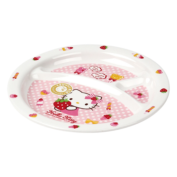 Đĩa Tròn Có Ngăn Bằng Nhựa Lock&Lock Hello Kitty LKT461 (Ø21.5 x 2 cm)
