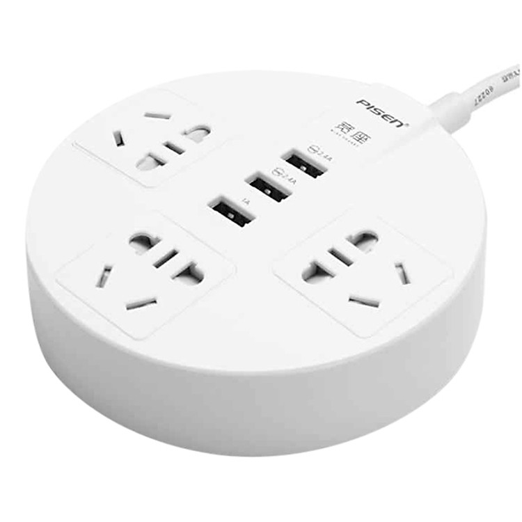 Ổ Cắm Sạc Đa Năng Pisen KY-33 - Hàng Chính Hãng