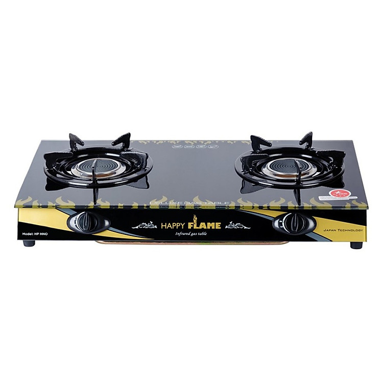 Bếp Gas Dương Hồng Ngoại Happy Flame HP HNO - Đen - Hàng chính hãng