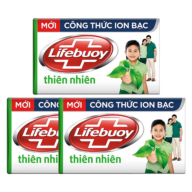 Combo 3 Xà Bông Lifebuoy Thiên Nhiên Xanh Lá 32009236 (90g x 3)