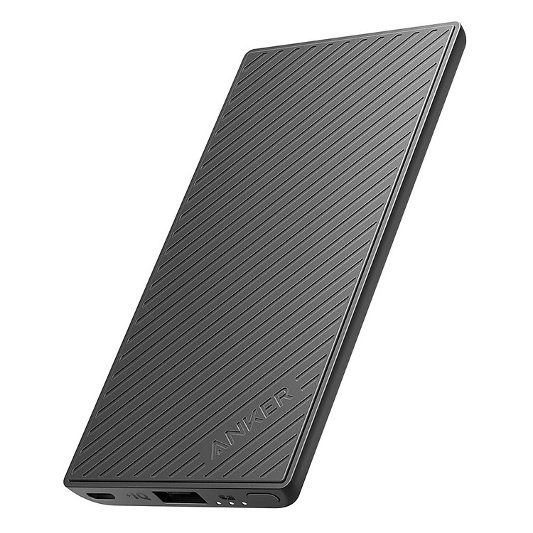 Pin Sạc Dự Phòng Anker PowerCore Slim 5000mAh - A1250011 (Đen) - Hàng Chính Hãng