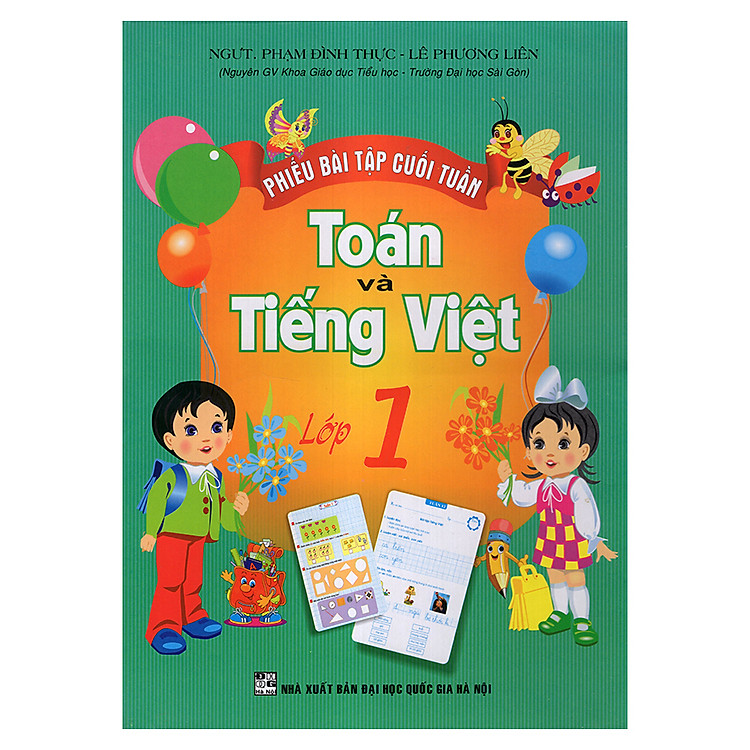 Sách Phiếu Bài Tập Cuối Tuần Toán Và Tiếng Việt 1