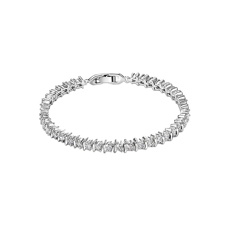 Vòng Tay Nữ Kết Hạt Đầy Tini T132 (Bạc)