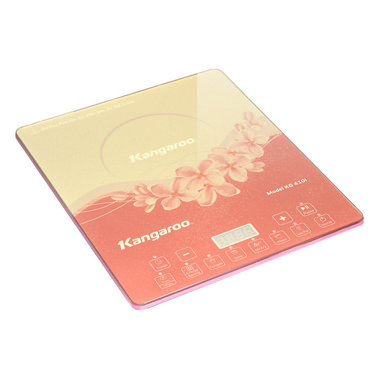 Bếp Điện Từ Đơn Siêu Mỏng Kangaroo KG410I (2100W) - Hồng - Hàng chính hãng