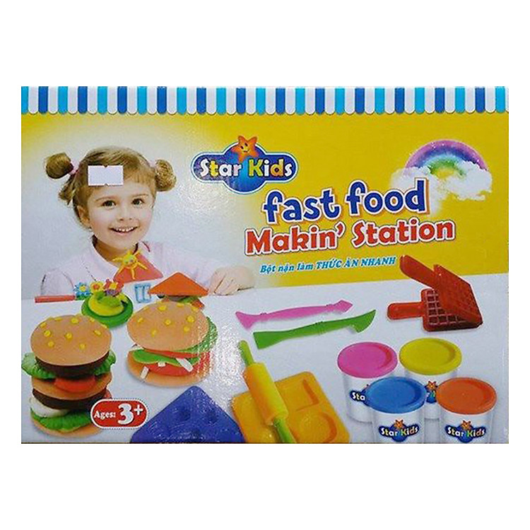 Bộ Bột Nặn Làm Thức Ăn Nhanh STAR KIDS K001