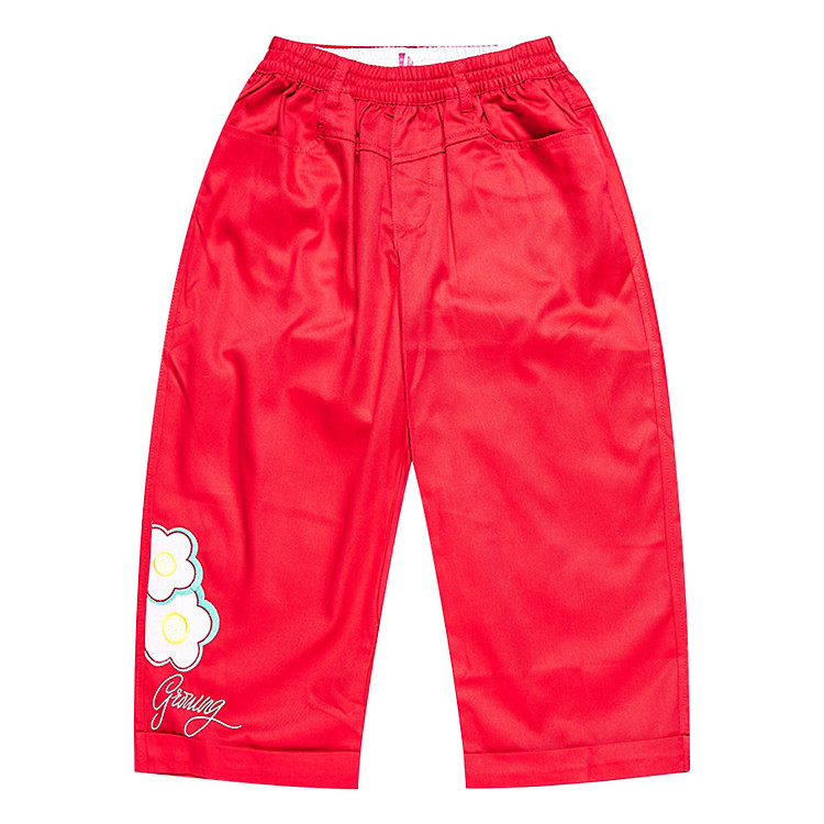 Quần Lửng Họa Tiết Chuồn Chuồn YF 5QX017 - Đỏ