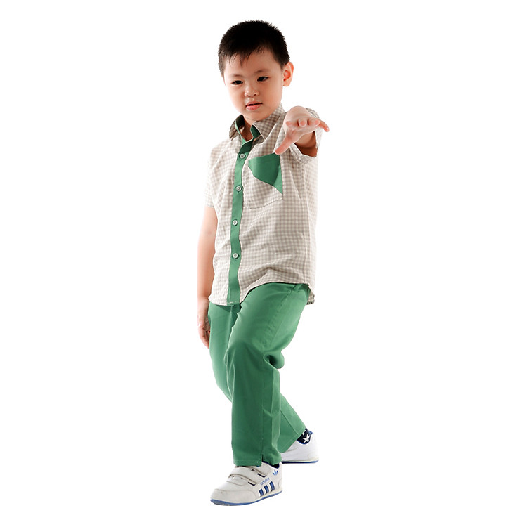 Áo Sơ Mi Kẻ Phối Màu Teps AB004