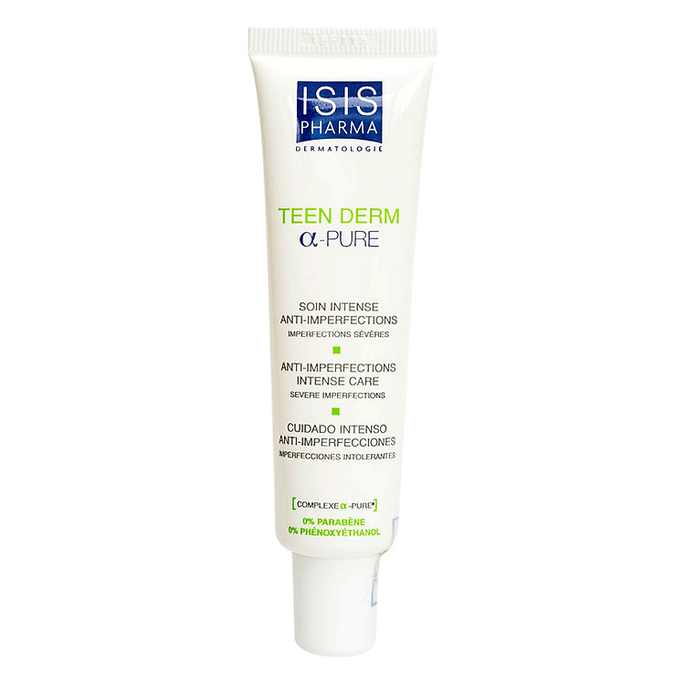 Kem Hỗ Trợ Trị Mụn Thế Hệ Mới ISIS Pharma Teen Derm®Α-Pure (30ml)