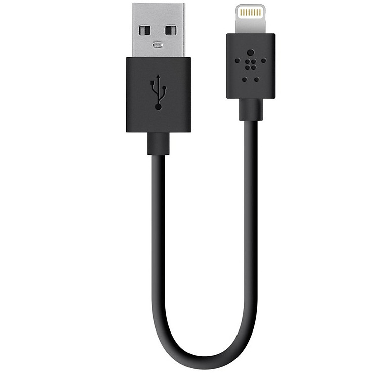 Cáp Sạc Lightning Belkin F8J023bt06IN (15cm) - Hàng Chính Hãng