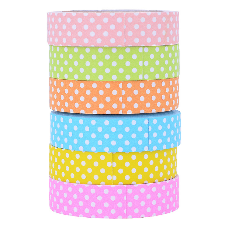 Băng Keo Giấy 6 Màu Aihua 33029