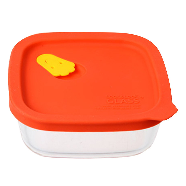 Hộp Thủy Tinh Chịu Nhiệt Rice Container Lock&Lock LLG502R (410ml) - Đỏ