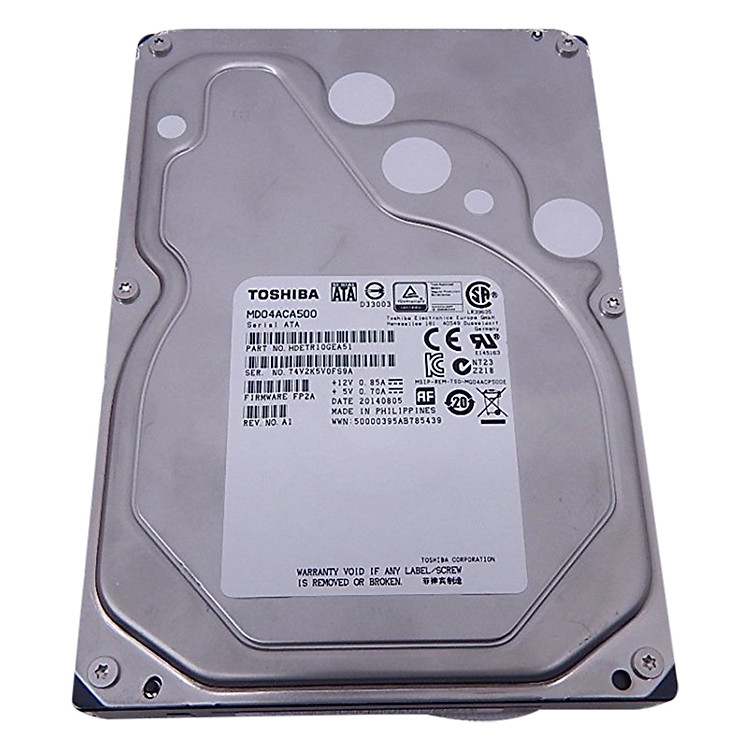 Ổ Cứng HDD Toshiba 5TB/64MB/7200rpm/3.5 - MD04ACA500 - Hàng Chính Hãng