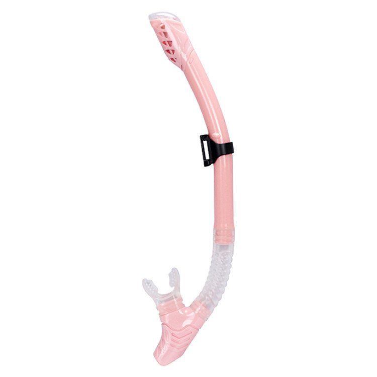 Ống Thở Lặn Biển, Van 1 Chiều Ngăn Nước POPO Sports Snorkel-Pink - Hồng