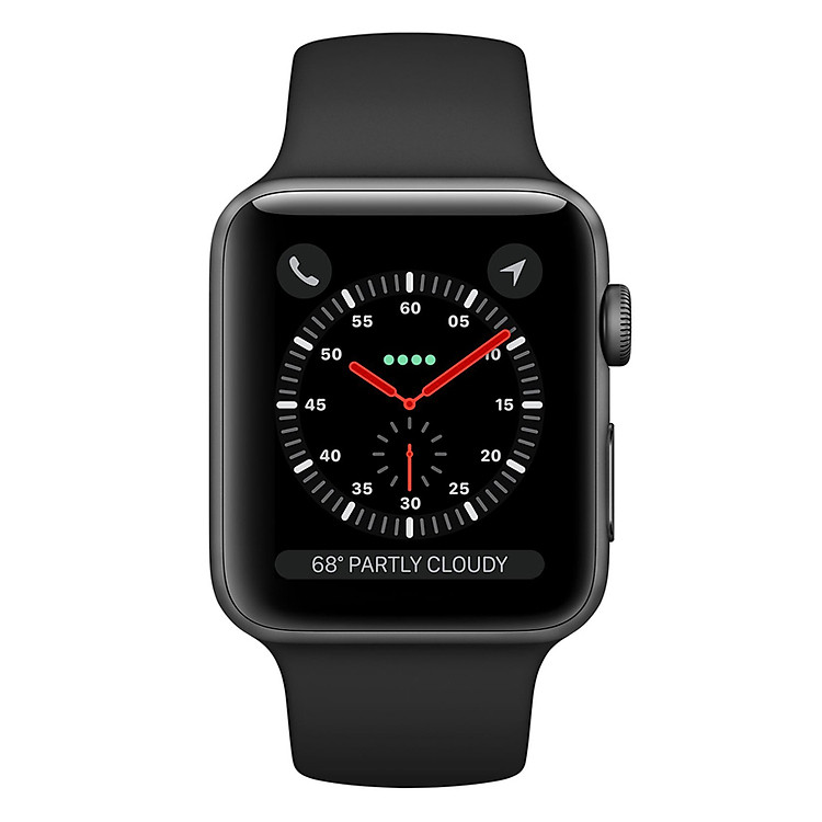 Apple Watch Series 3 Space Gray Aluminum Case With Black Sport Band - Hàng chính hãng