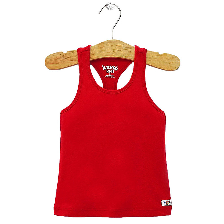 Áo Thun Ba Lỗ Bé Gái Kavio Kids GR25-N1 - Đỏ