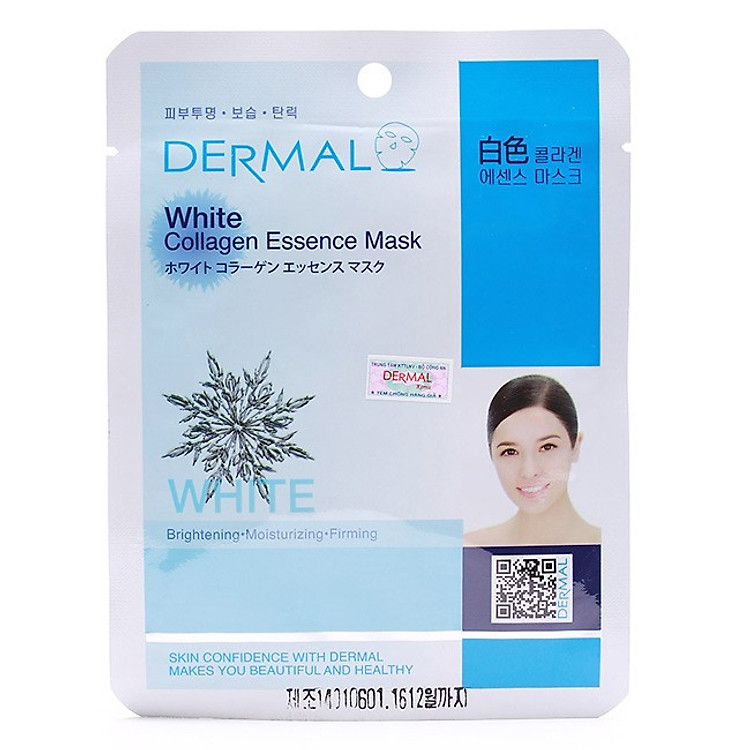 Mặt Nạ Dermal Tinh Chất Collagen Với Chiết Xuất Làm Trắng Tự Nhiên