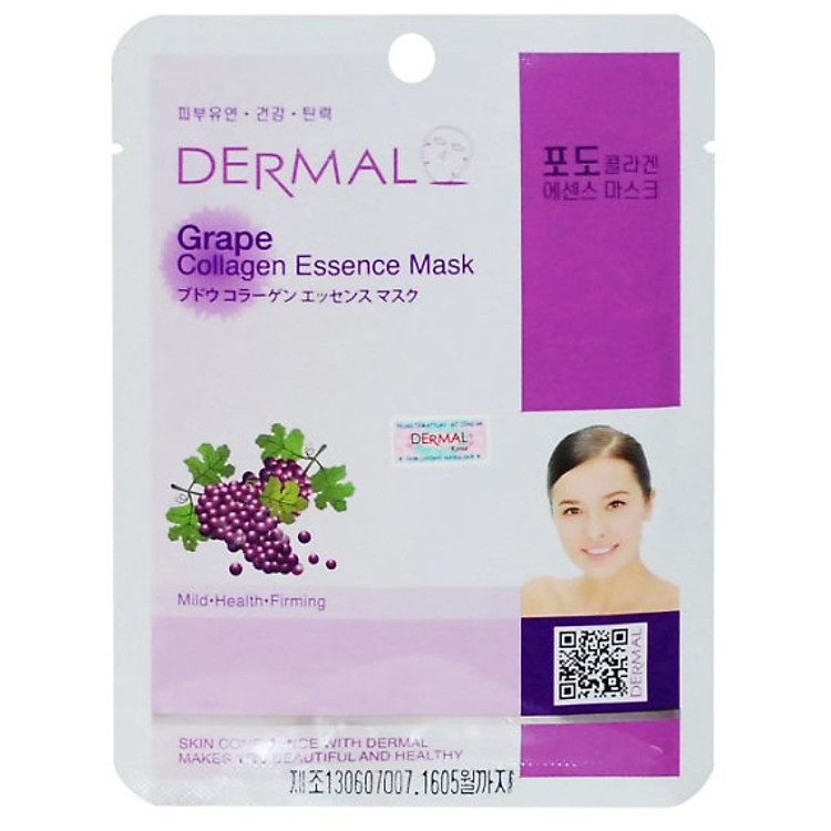 Mặt Nạ Dermal Tinh Chất Collagen Với Chiết Xuất Nho Tươi