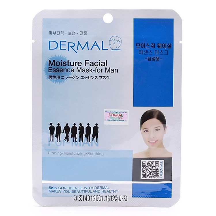 Mặt Nạ Dermal Tinh Chất Thiên Nhiên Cân Bằng Độ Ẩm Cho Nam Giới