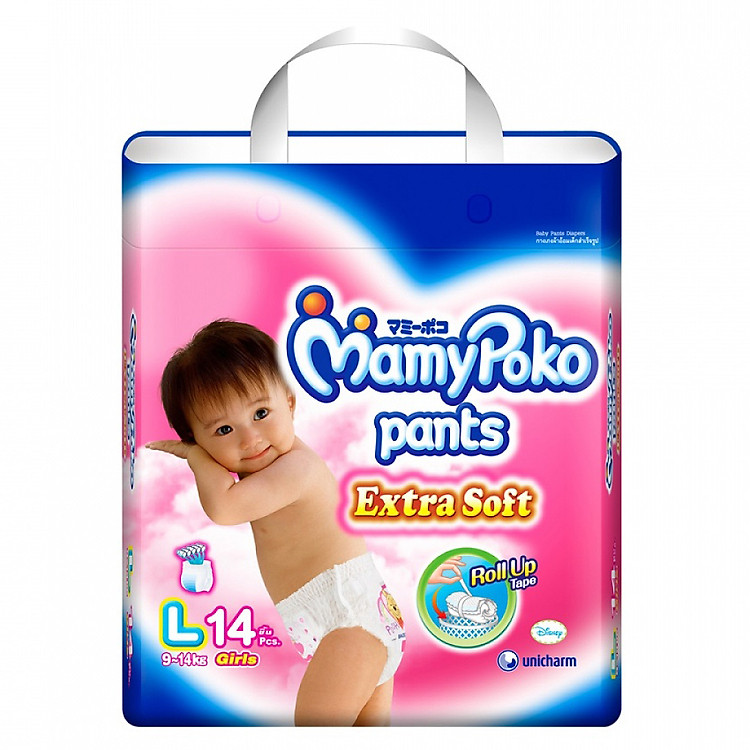 Tã Quần Mamypoko Bé Gái L14 (14 Miếng)