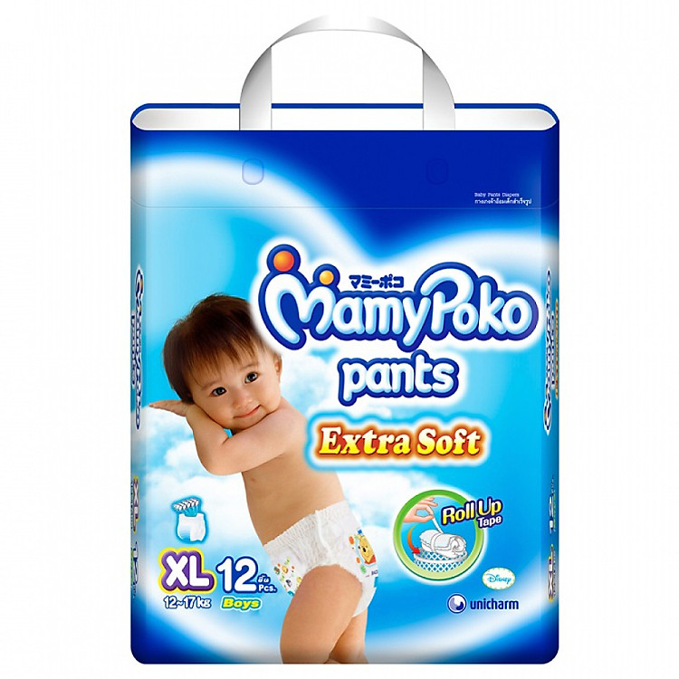 Tã Quần Mamypoko Bé Trai XL12 (12 Miếng)