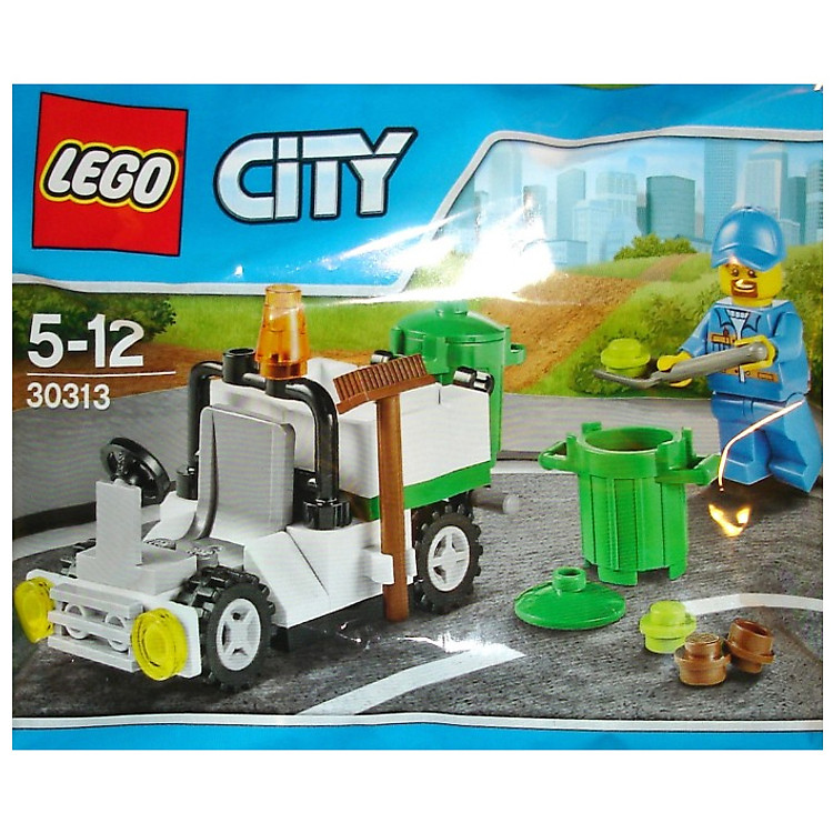 Mua tại Tiki: Mua Mô Hình LEGO City - Xe Rác 30313 Chính hãng Giá tốt