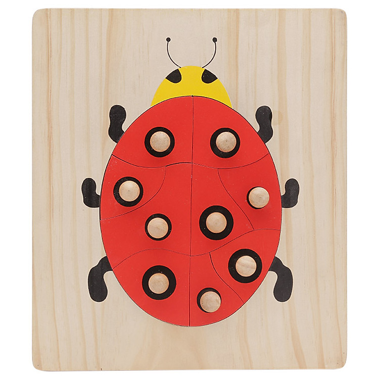 Đồ Chơi Vietoys Tranh Ghép Bọ Rùa Có Chốt VT3P-0128