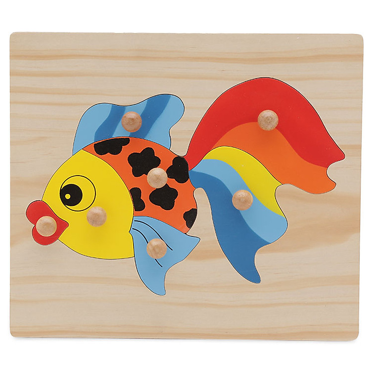 Đồ Chơi Vietoys Tranh Ghép Cá Vàng Có Chốt VT3P-0129