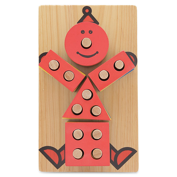 Đồ Chơi Gỗ Mô Hình Vietoys Chú Hề Hình Khối VT3P-0039