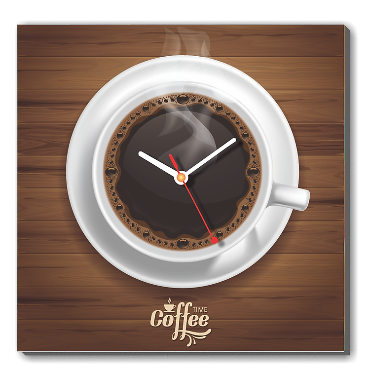 Tranh Đồng Hồ Dyvina 1T3030-48 - Ly Cafe