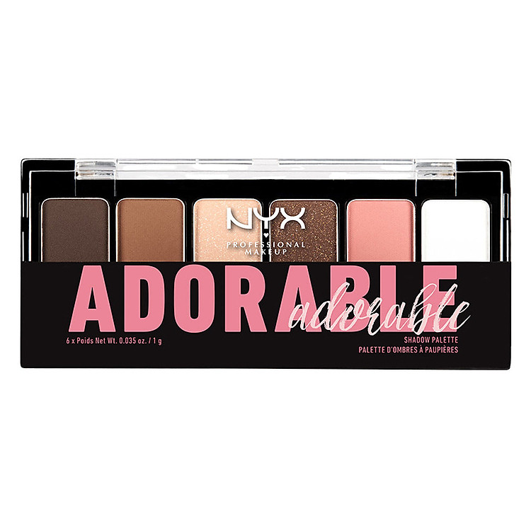 Bộ Phấn Mắt 6 Màu NYX Professional Makeup The Adorable Adorable Shadow Palette - TAS01