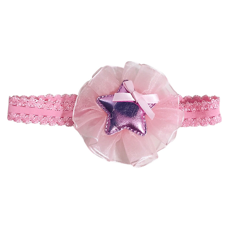 Băng Đô Đính Ngôi Sao Bảo Ngọc B03 - Hồng