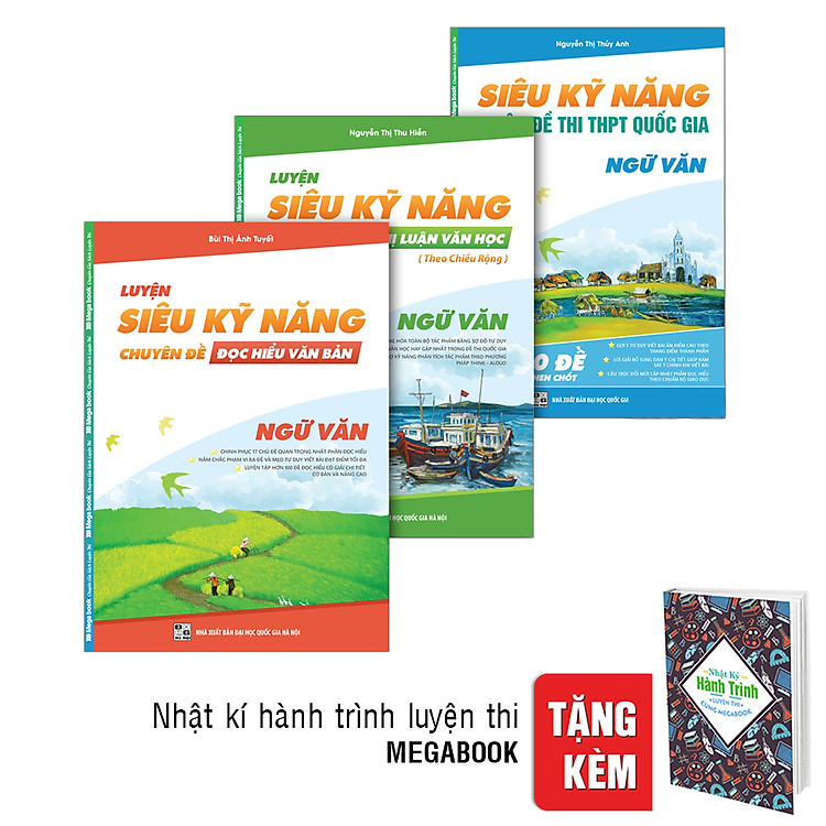 Combo Siêu Kỹ Năng Ngữ Văn (Tặng Kèm Nhật Kí Hành Trình Luyện Thi)
