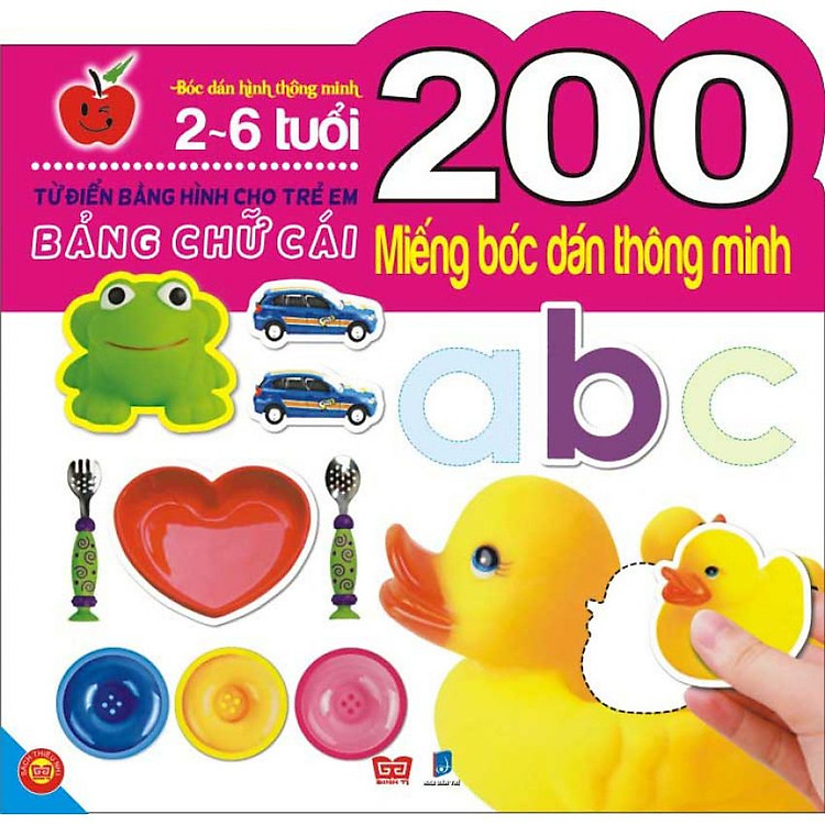Sách 200 Miếng Bóc Dán Thông Minh- Bảng Chữ Cái