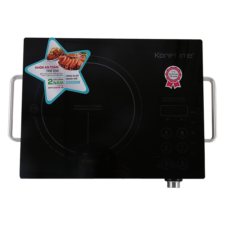 Bếp Hồng Ngoại Korihome IFK-458 - Đen - Hàng chính hãng