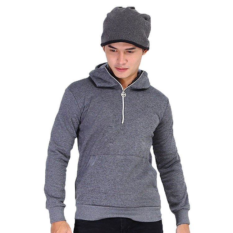 Áo Khoác Nam Dây Kéo Cổ Phúc An 2004_xamdam - Xám Đậm (Freesize)