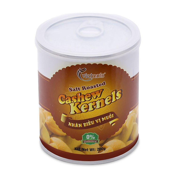 Nhân Điều Vị Muối Vietnuts Lon (200g) - HV003