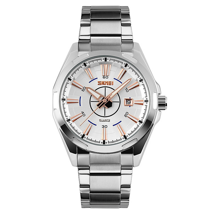 Đồng Hồ Nam Dây Thép SKMEI CH278 - Bạc