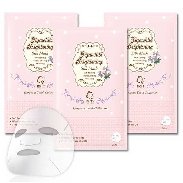 Combo 3 Mặt Nạ Lụa BUTYBUTY USA Sáng Da Gigawhite