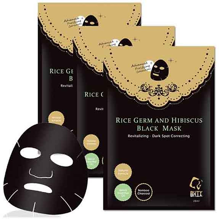 Combo 3 Mặt Nạ Đen BUTYBUTY Mầm Gạo Và Hoa Dâm Bụt