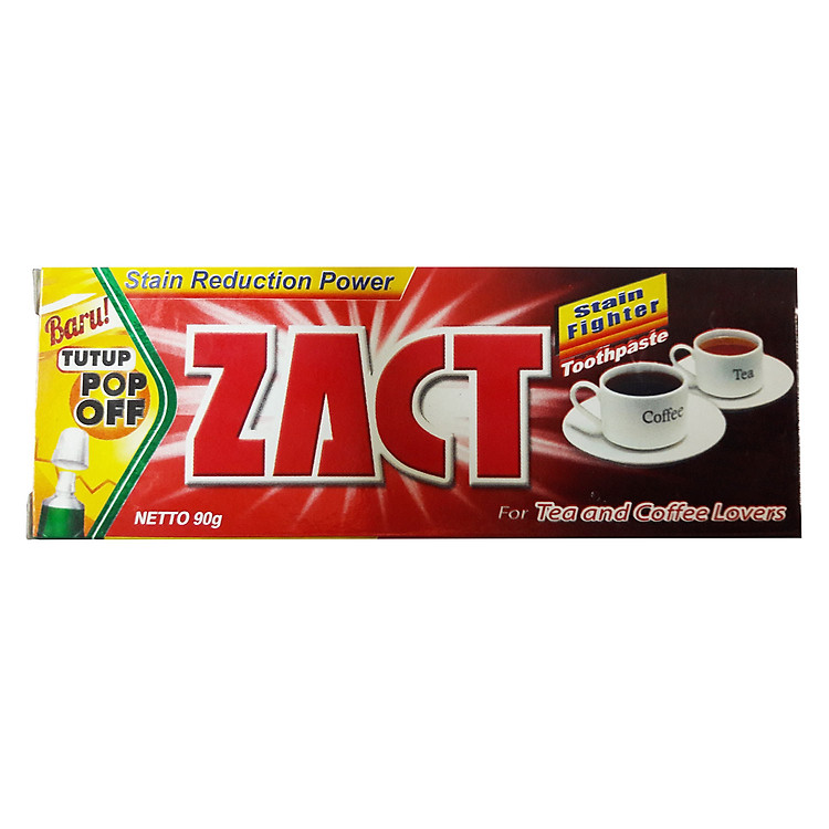 Kem Đánh Răng Tẩy Trắng Dành Cho Người Uống Trà Cà Cà Phê Zact - 90g