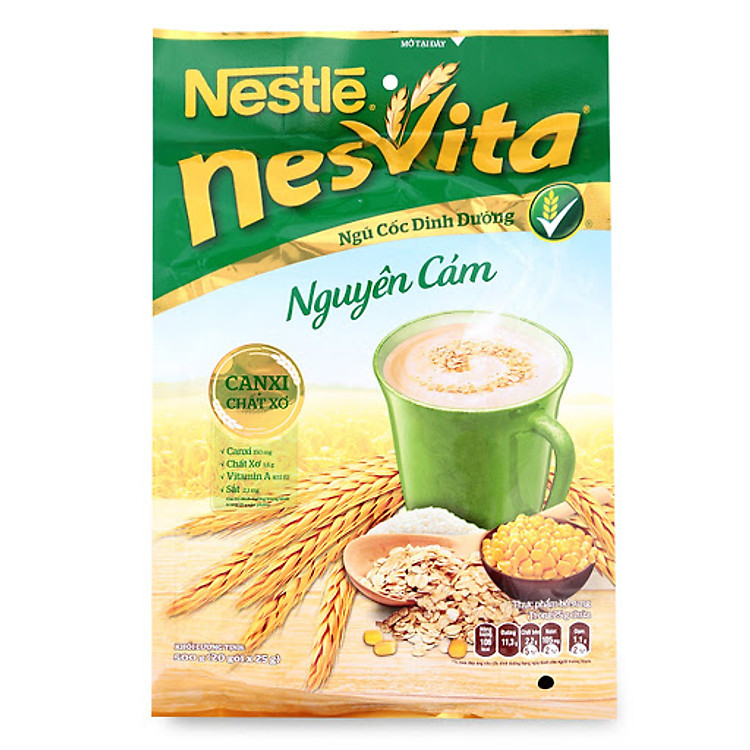 Túi 20 Gói Bột Ngũ Cốc Nestle Nesvita (25g)