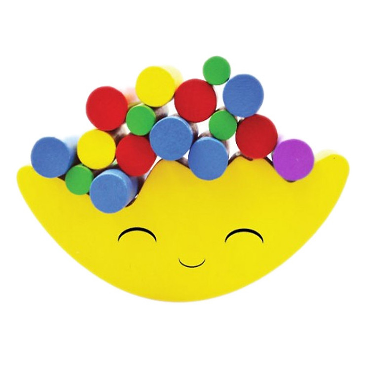 Đồ Chơi Gỗ Cân Bằng Tottosi Hình Mặt Trăng (18 Khối)