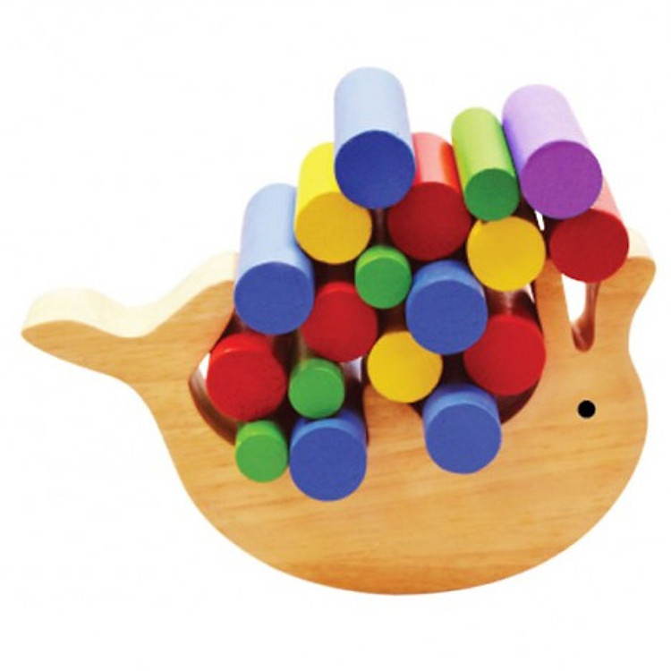 Đồ Chơi Gỗ Cân Bằng Tottosi Hình Cá Heo (19 Khối)